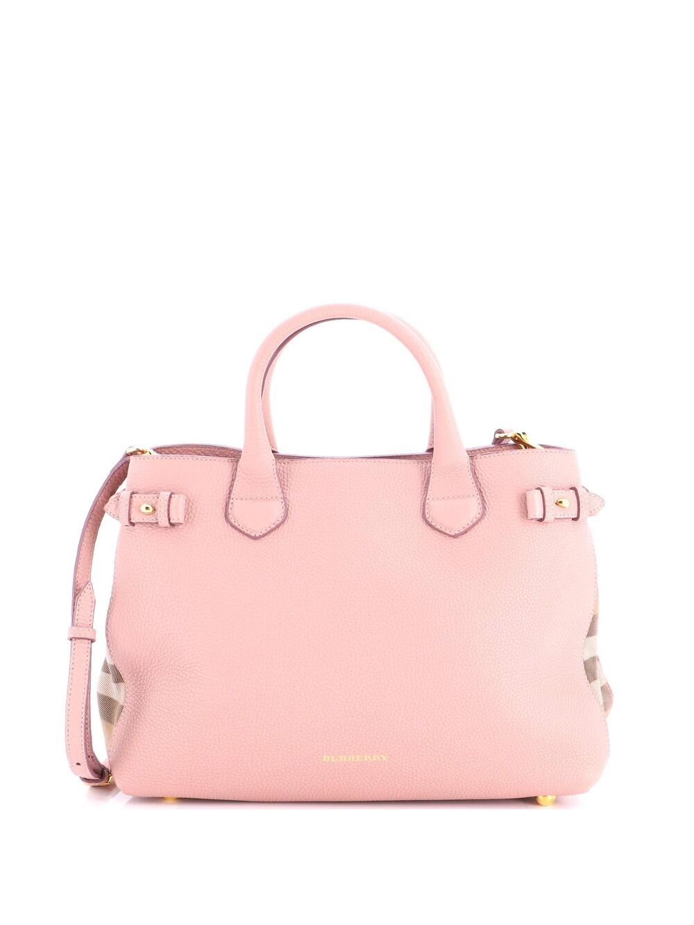 Burberry Banner Tote Leather And House #270240B99B